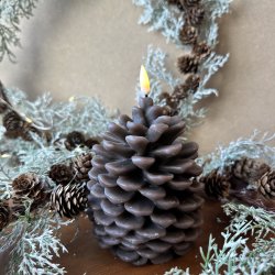 LED lys kogle H 13 cm brun