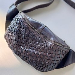 Verona Bumbag vasket skind flet