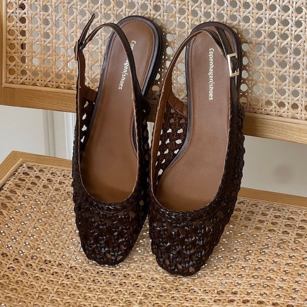 Slingback As the sea brun skind str 36-42