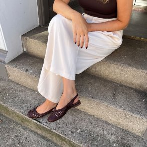 Slingback VALERIE  flettet skind str 37-41