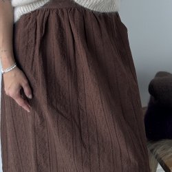 Blonde nederdel Brun