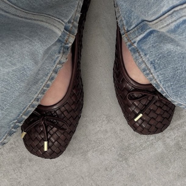 Ballerina Lucie - flettet skind