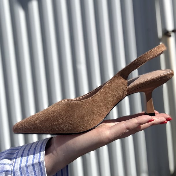 Slingback pump Freja camel Str. 36-41