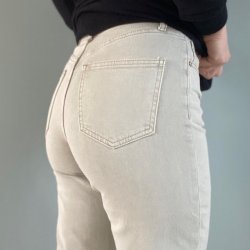 Hjtaljede Jeans Lys Grn