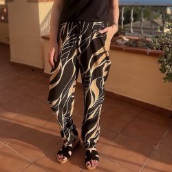 Casual buks artzy viskose str- S-XXXL