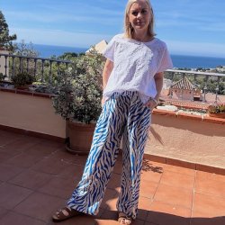 Buks Zenna wide leg viskose str. M-XL