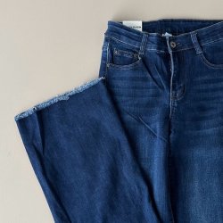 Jeans streight leg str. XS-Xl