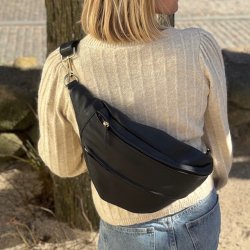 Large bltetaske COW - skind soft sort