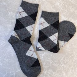 Str�mper med burlington - uld,  one size (35-40)