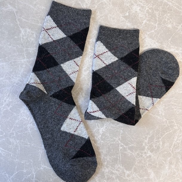 Str�mper med burlington - uld,  one size (35-40)