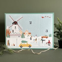 Christmas joy omslag adventskalender 4 lger (uden indlgsbakke)