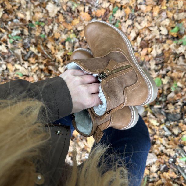 Avenue boot stvle Camel - Str. 36 - 41 med for