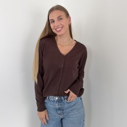 Cardigan med V hals str. L-XXL