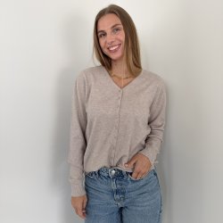 Cardigan med V hals str. L-XXL