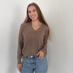 Cardigan med V hals str. L-XXL