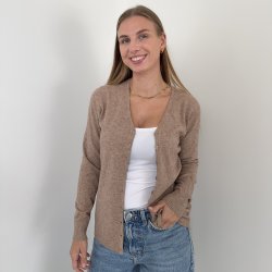 Cardigan med V hals str. L-XXL