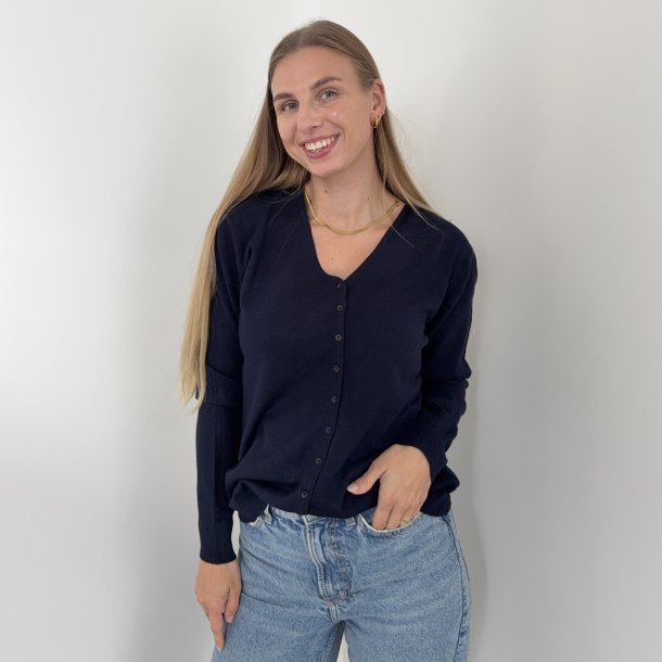 Cardigan med V hals str. L-XXL