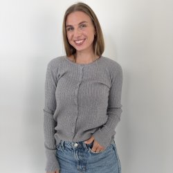 Cardigan kabel strik str. S-XL viskose miks