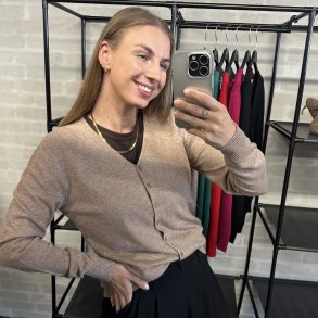 Cardigan med V hals str. M-XL