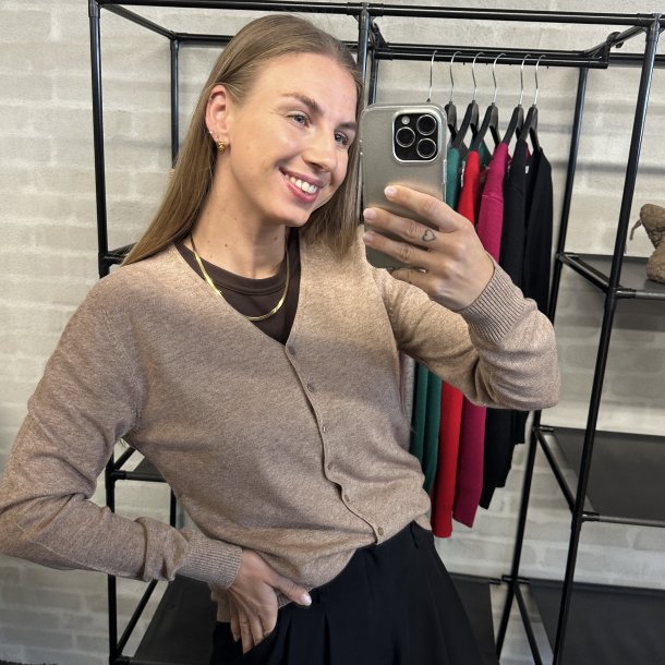 Cardigan med V hals str. M-XL
