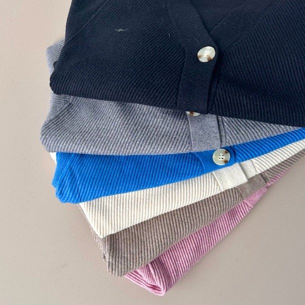 Cardigan semi cropped viskose/modal s-xl