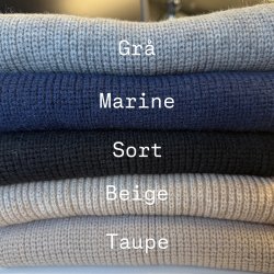 Strikket halstrklde element viskose/chashmere