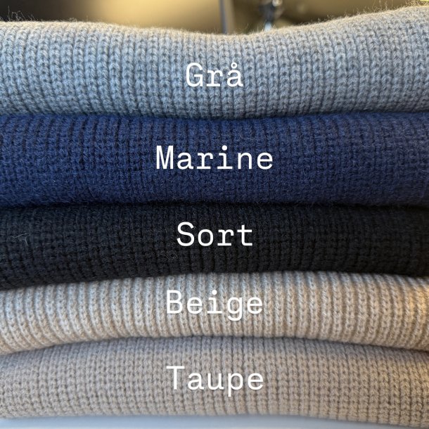 Strikket halstrklde element viskose/chashmere