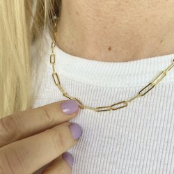 Halskde Mila chain forgyldt