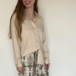 Skjorte Pretty Champagne Viskose mix str XS-XXL