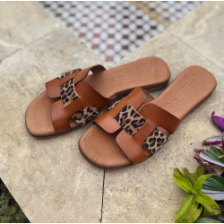 Sandal CHIC leo/cognac skind