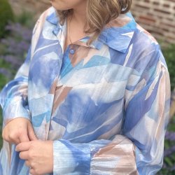 Chiffon skjorte str. L-XXL