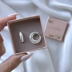 Hoops CHUNKY LINE Sterling Slv