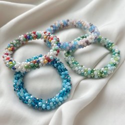 Chunky elastik armbnd miks