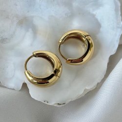 Hoops BASIC MEDIUM 16 mm vandfast 18kt. forgyldt 