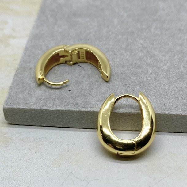 Ease chunky hoops forgyldt