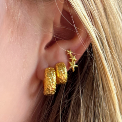 hoop LOVE ME SMALL Forgyldt Slv