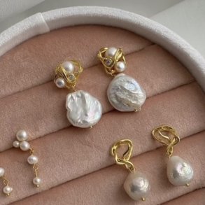 restikker CURLY glam forgyldt slv