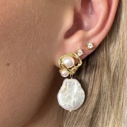 restikker CURLY glam forgyldt slv