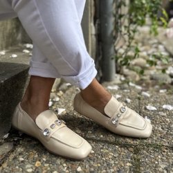 OH LORD Loafer Beige skind str. 36-41
