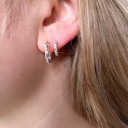 Hoops CURLY 18 mm Sterling Slv