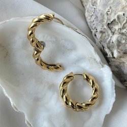 Hoops CAMILLE 26 mm vandfast 18kt. forgyldt