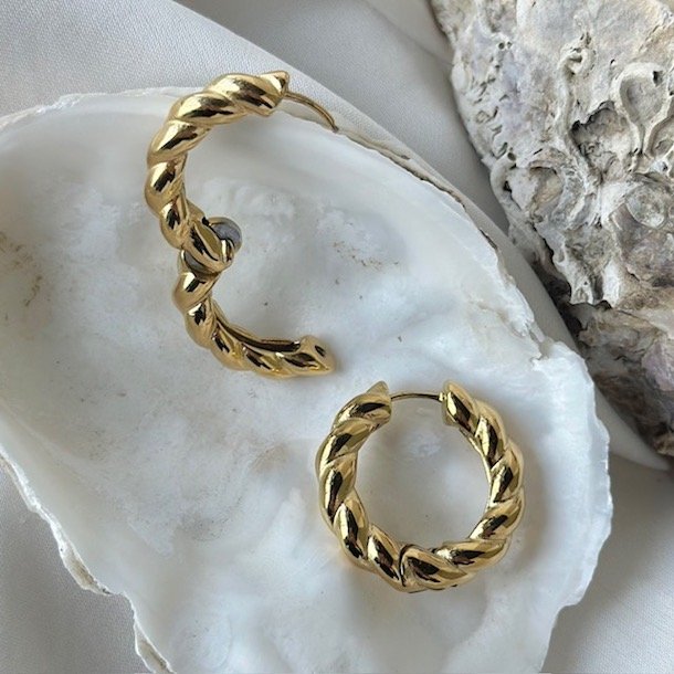 Hoops CAMILLE 26 mm vandfast 18kt. forgyldt