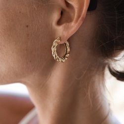 Hoops CAMILLE 26 mm vandfast 18kt. forgyldt