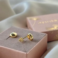 restikker BIG GLOBE Forgyldt slv