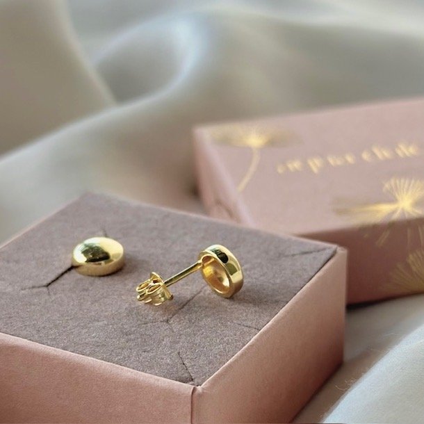 restikker BIG GLOBE Forgyldt slv