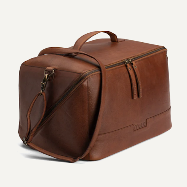 Cleo XL strikketaske skind