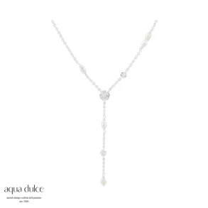 CLOVER Y-NECKLACE S�lv