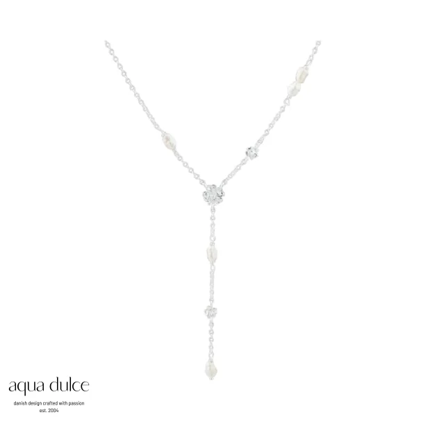 CLOVER Y-NECKLACE S�lv