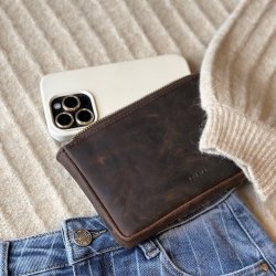 Kacey clutch HUNTER skind