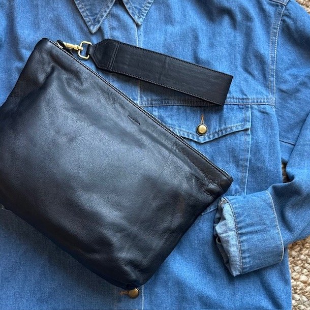 Sussi Clutch stor skind